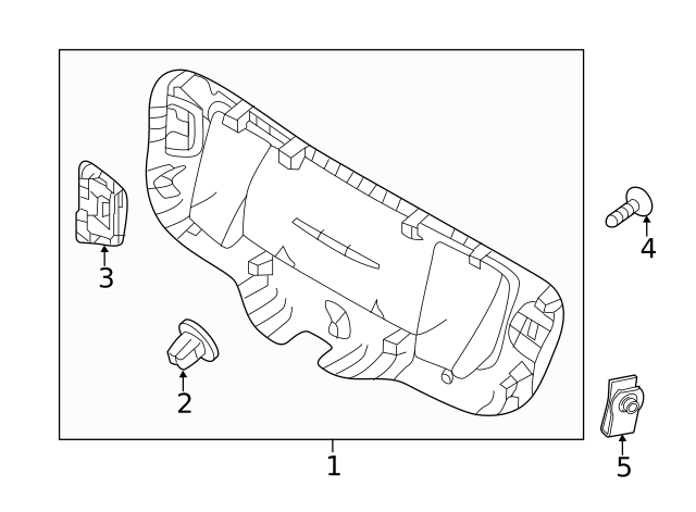 Lower Center Pillar Trim Clip 4A0-867-276-B - View 29