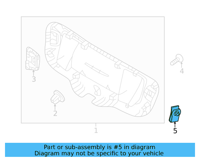 Lower Center Pillar Trim Clip 4A0-867-276-B - View 113