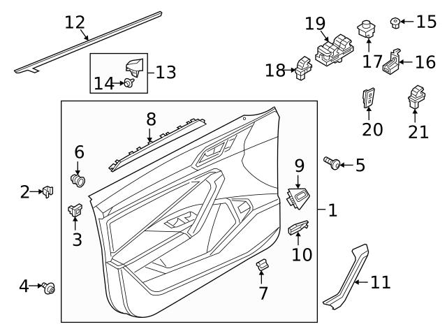 Door Trim Panel Retainer Clip 5G0-868-563 - View 5