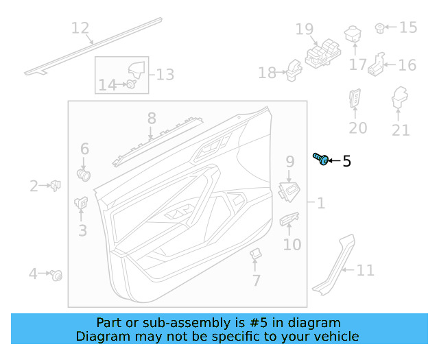 Door Trim Panel Bolt N-911-914-01 - View 11