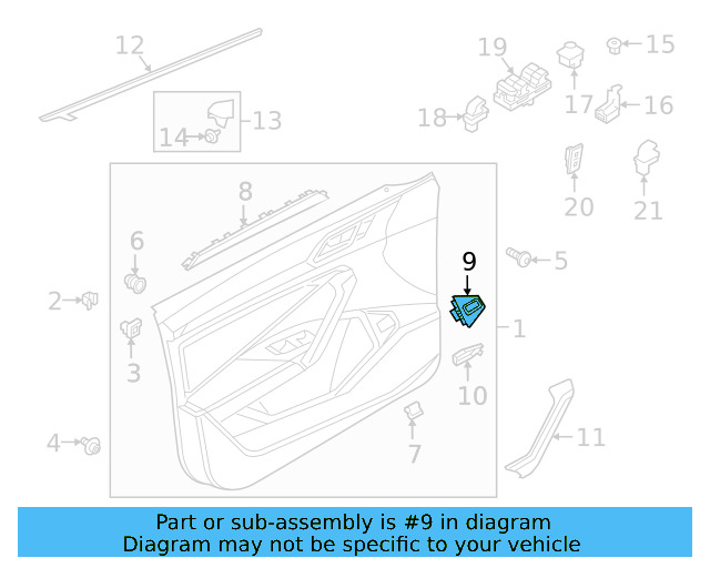 Switch Bezel 17B-867-362-LHL - View 3