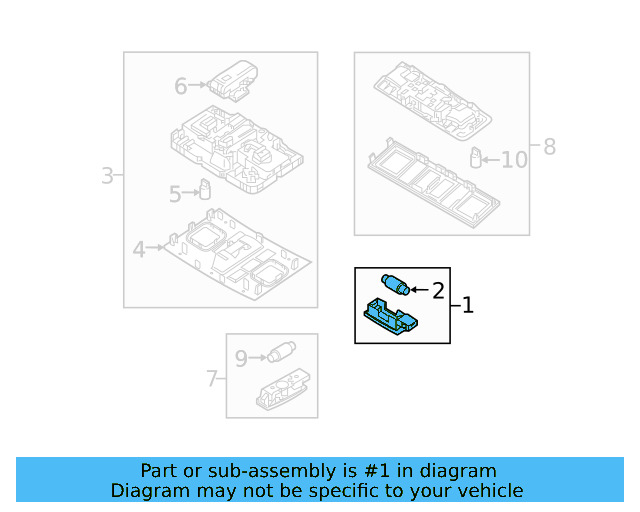Visor Lamp 1K0-947-109-82V - View 14