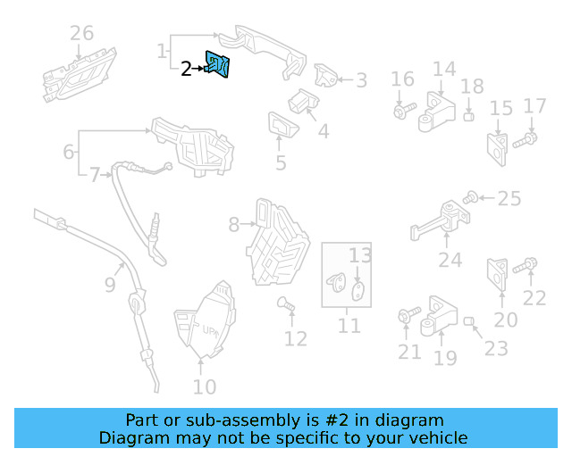 Handle, Outside Packing 17A-837-210-A-9B9 - View 2
