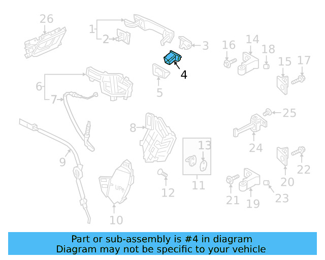 Exterior Door Handle Cover 17A-839-168 - View 4