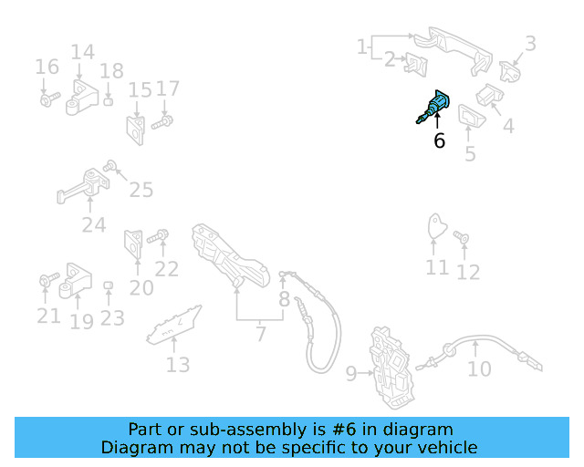 Lock Cylinder 17A-837-167 - View 2
