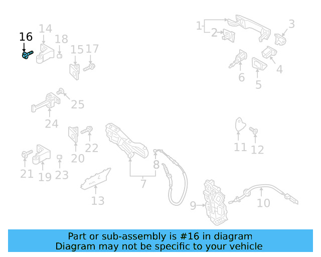 Door Hinge Bolt N-912-637-01 - View 2