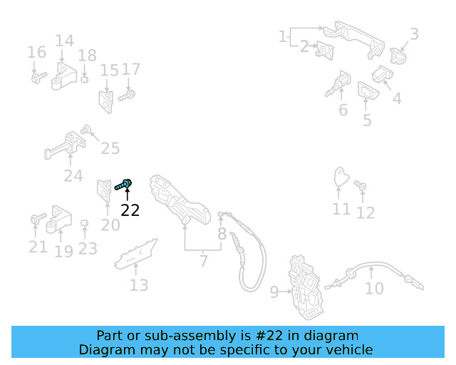 Upper Hinge Mount Bolt N-912-477-01 - View 6