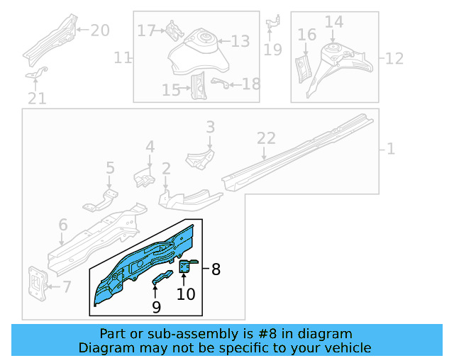 Front Retainer 5Q0-803-781-A - View 12