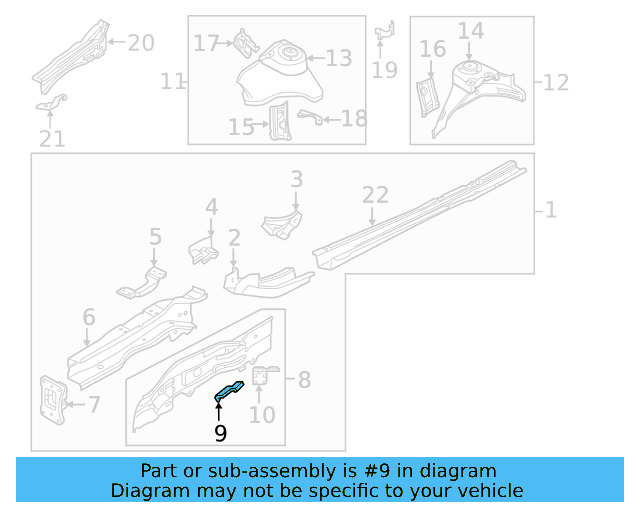 Cover Plate Front Bracket 5Q0-805-758 - View 24