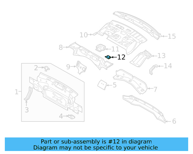Package Tray Retainer Bracket 5C6-813-541 - View 3