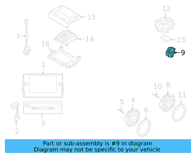 Rear Speaker 17A-035-621-B - View 5