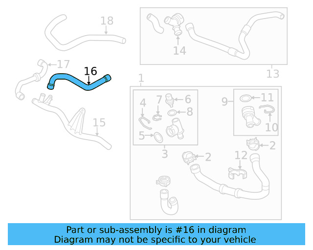 Connector Hose 5Q0-121-058-AE - View 27
