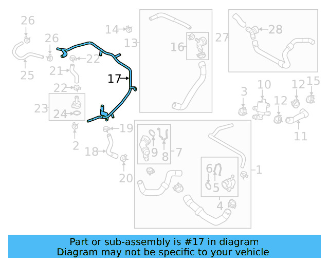 Water Pipe 5Q0-121-070-BR - View 31