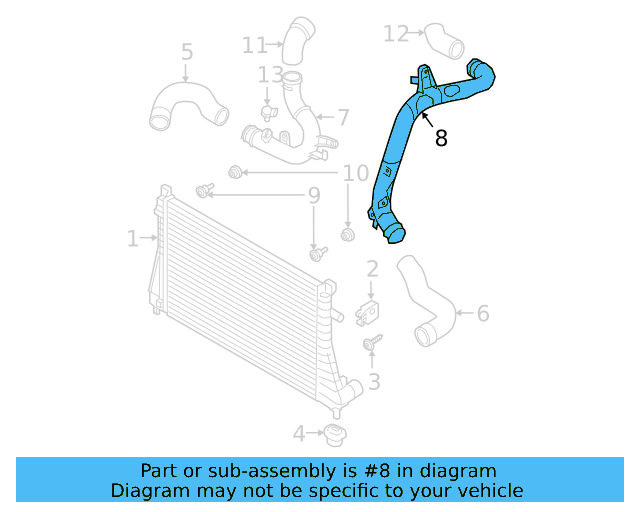 Air Pipe 5Q0-145-840-B - View 10