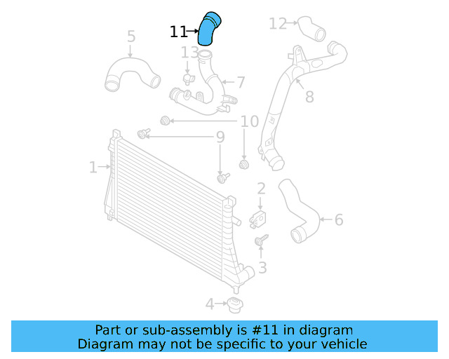 Rear Hose 5QM-145-838 - View 3