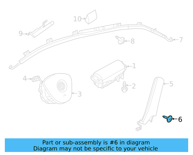 Ft Seat Air Bag Bolt N-907-912-01 - View 5