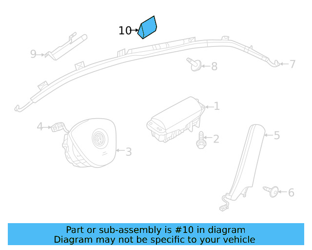 Head Air Bag Insert 17A-857-108-A - View 3