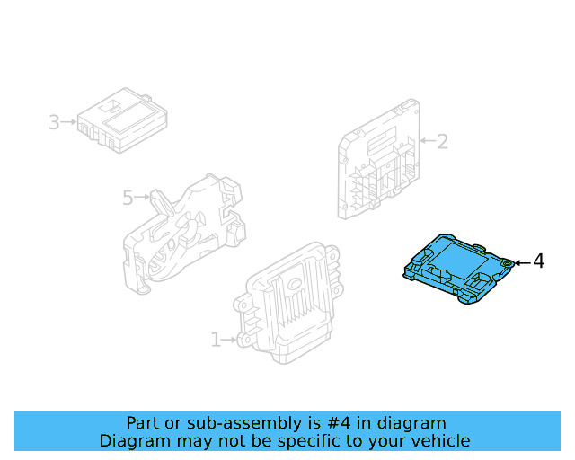 Control Module 4K0-907-594-AD - View 5