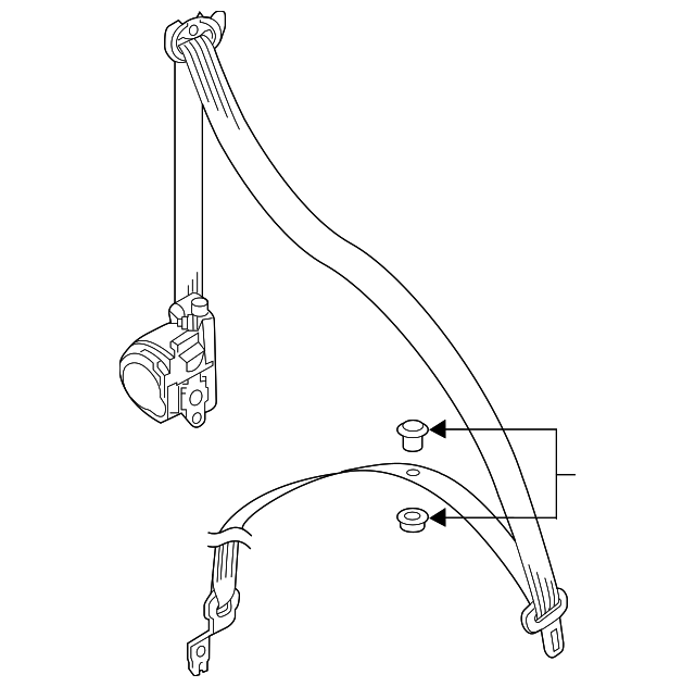 Seat Belt Lap And Shoulder Belt 17A-857-705-D-RAA