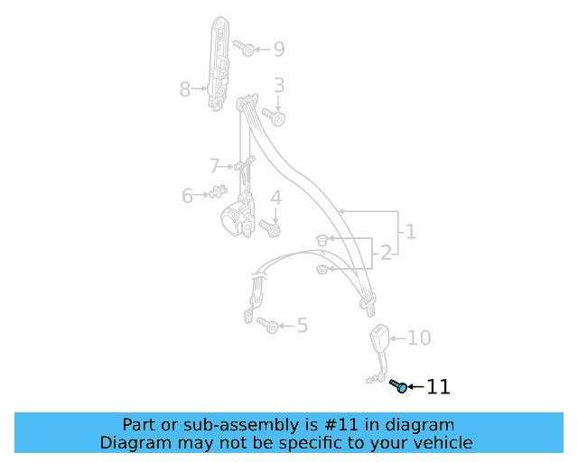 Buckle End Mount Bolt N-989-236-02 - View 13