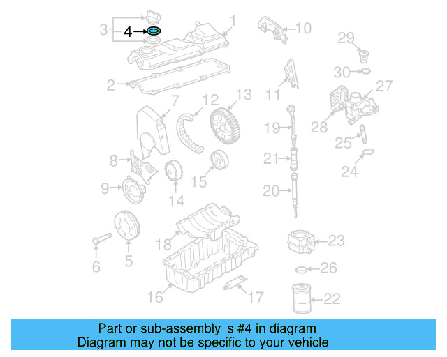 Filler Cap Gasket 06A-103-483-D - View 15