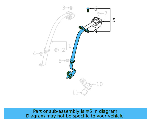 Front Belt Assembly Mount Bolt WHT-005-803 - View 18