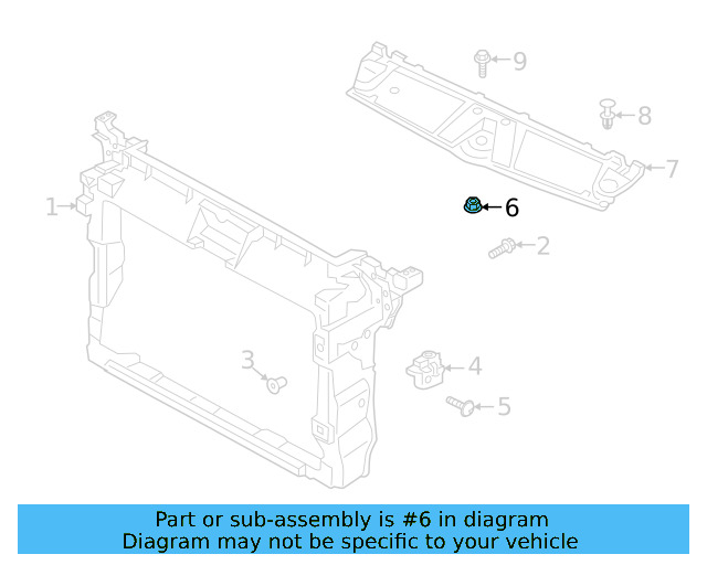 Repair Bracket Nut WHT-002-535 - View 5