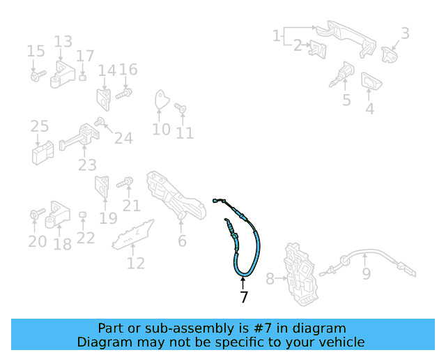 Opener Cable 3G8-837-085 - View 4