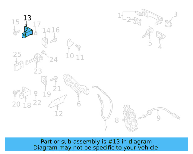 Upper Hinge 8X0-831-404-E - View 16