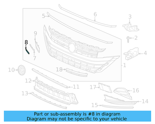 Molding 3G8-853-460-A-2ZZ - View 3