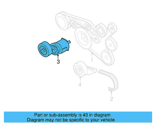 Accessory Drive Belt Tensioner Assembly 07K-903-315-S - View 7