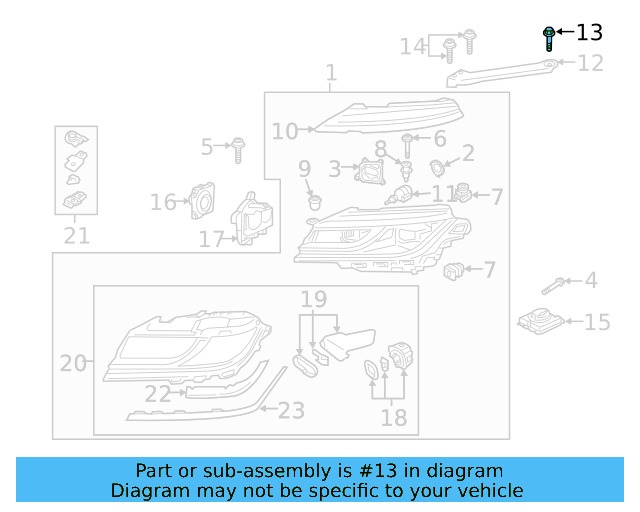 Headlamp Assembly Mount Bolt N-104-422-04 - View 4