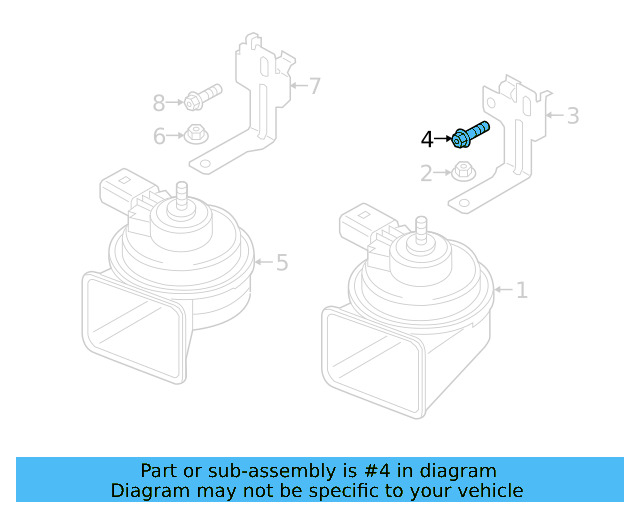 Mount Bracket Lower Bolt N-910-268-02 - View 13