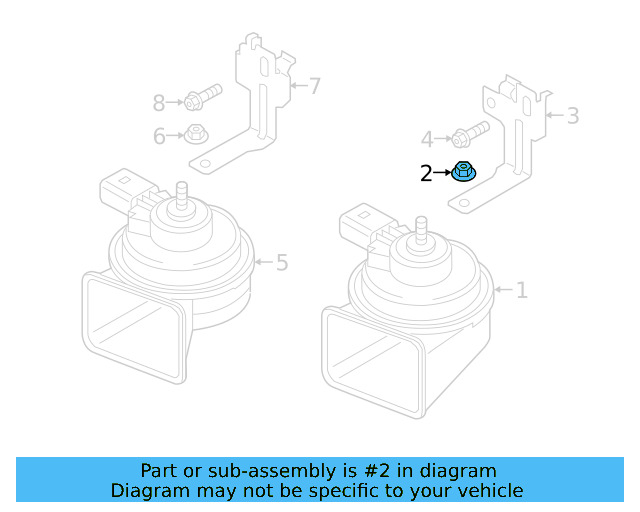 Horn Nut N-011-018-10 - View 4