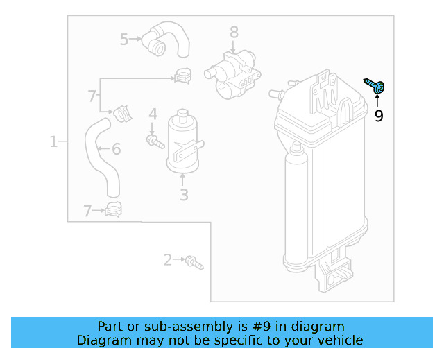 Leak Detect Pump Bolt N-106-336-03 - View 3