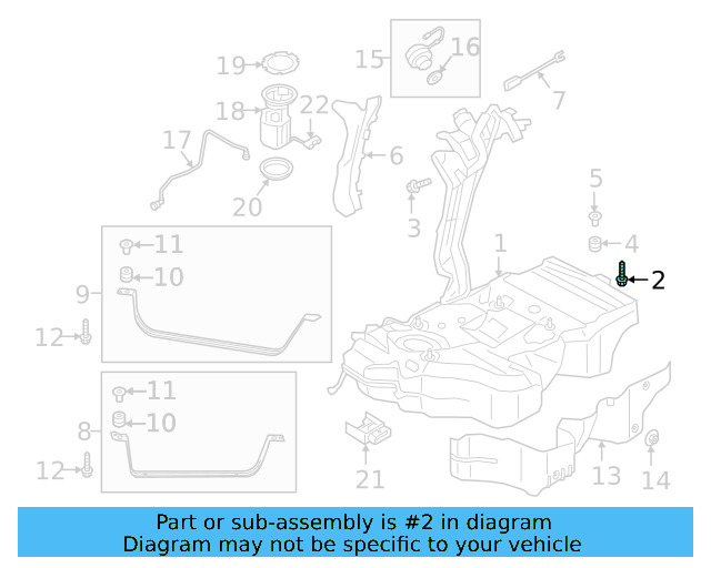 Fuel Tank Bolt N-106-998-01 - View 7