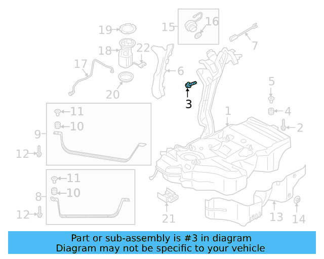 Fuel Tank Bolt N-106-998-01 - View 2