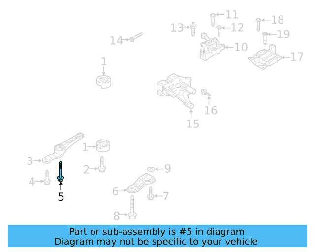 Engine Mount Support Bracket Bolt N-107-847-01 - View 8