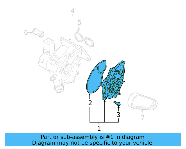 Engine Water Pump 06L-121-012-L - View 8