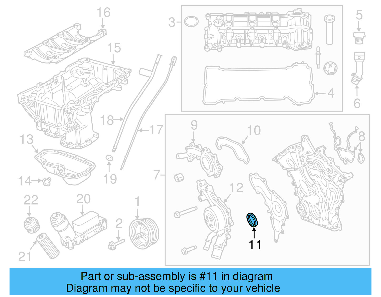 Rear Main Seal Retainer 7B0-103-171-E - View 5