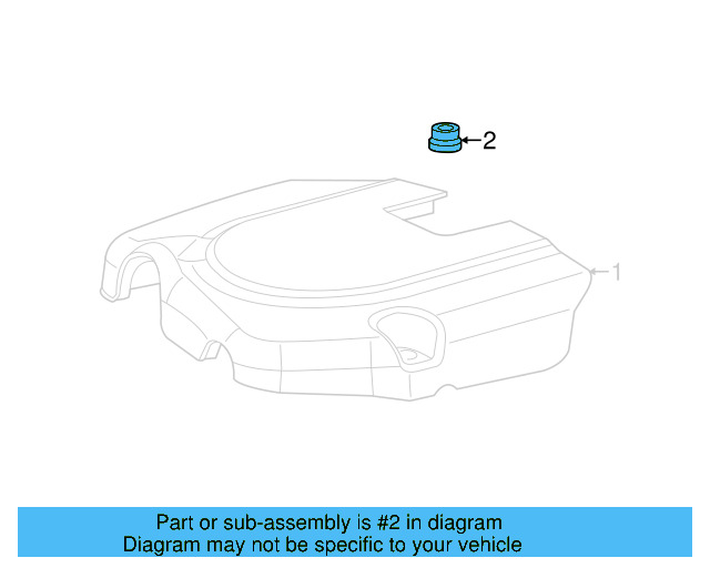 Engine Cover Grommet 7B0-103-638 - View 2