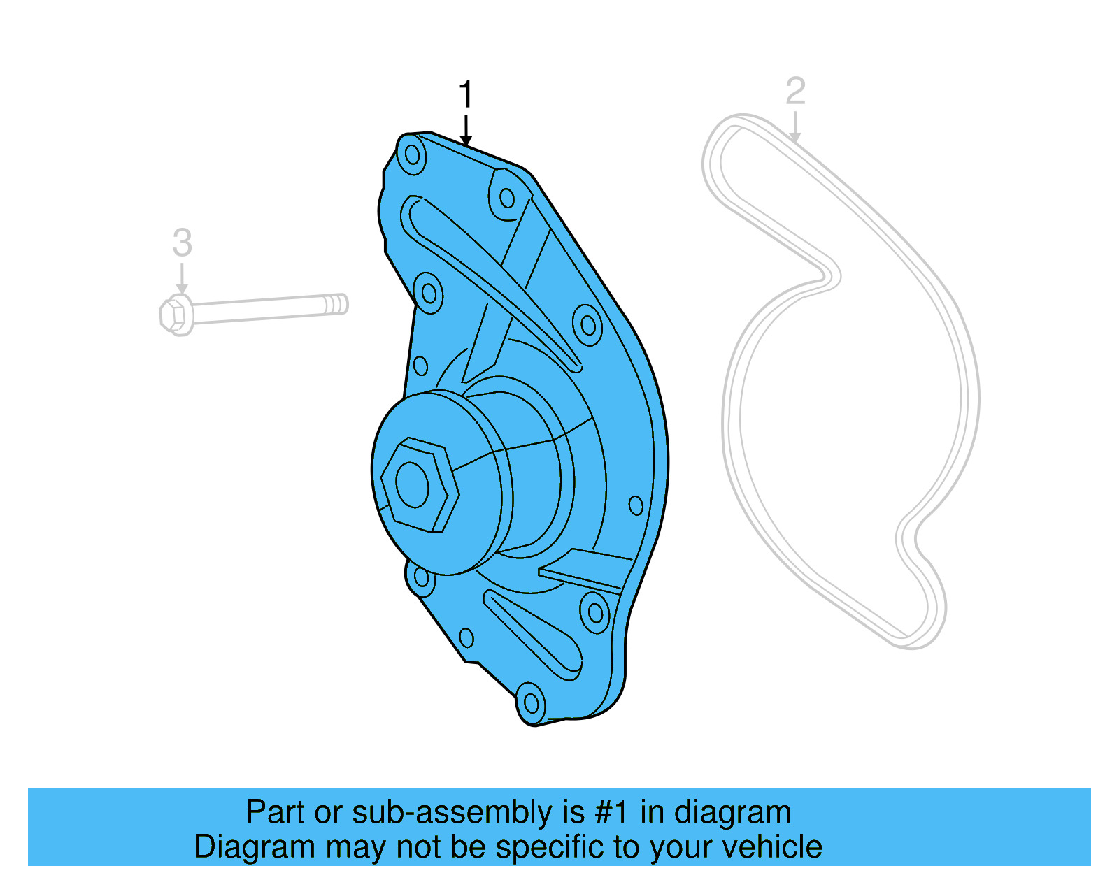 Water Pump 7B0-121-011-J - View 5