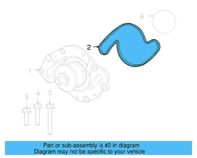 Water Pump Gasket 7B0-121-041-A
