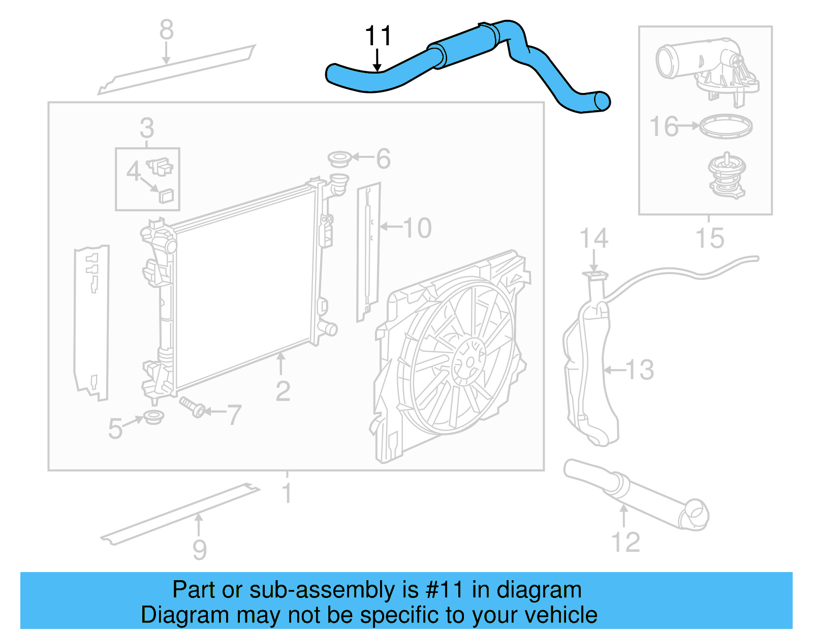 Upper Hose 7B0-121-101-C - View 4