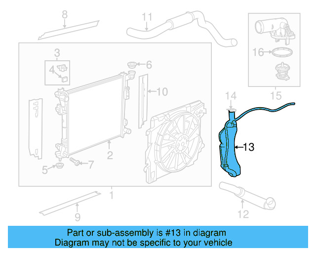 Expansion Tank 7B0-121-407-A - View 5