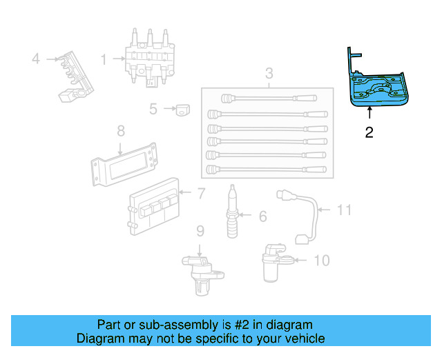 Ignition Coil Bracket 7B0-422-845