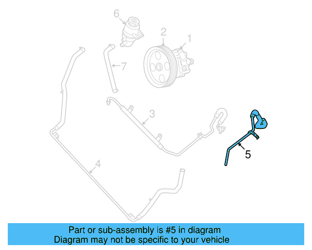 Power Steering Return Hose 7B0-422-891-E - View 2