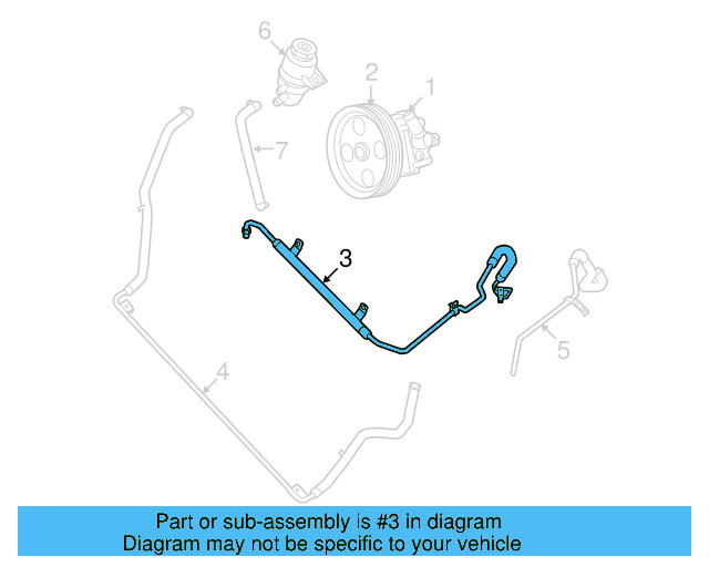 Pressure Hose 7B0-422-893-D - View 2
