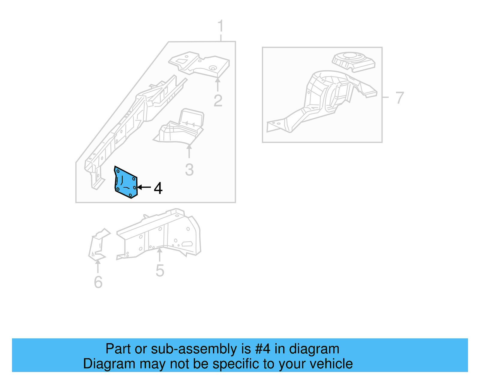 Front Bracket 7B0-807-113-A - View 6