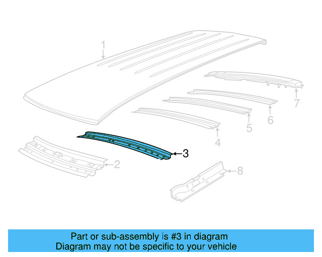 Front Bow 7B0-817-123 - View 3